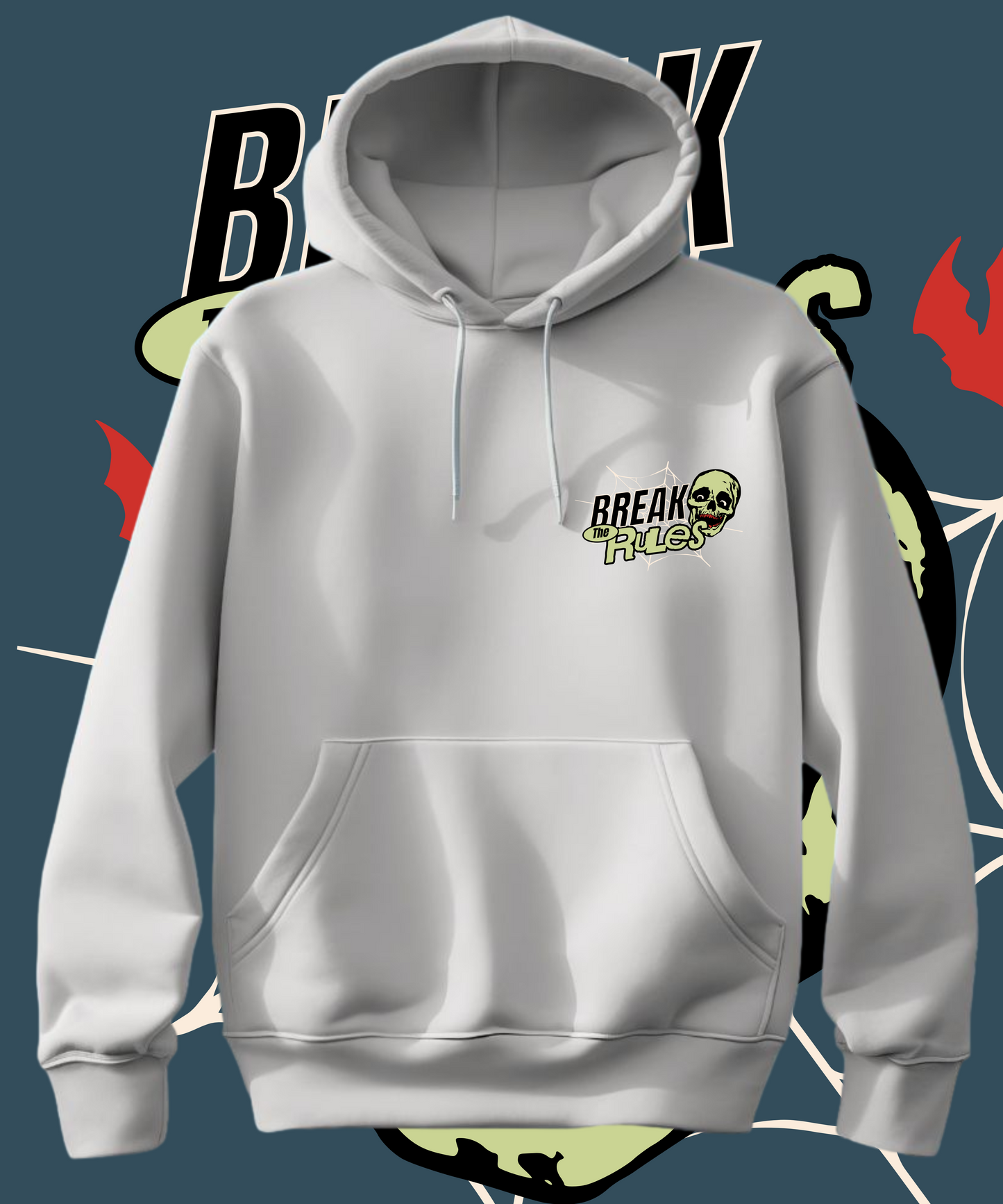 Break The Rules White Hoodie